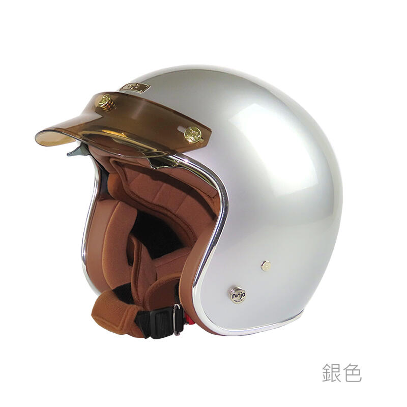 《JAP》華泰 K-806B K-806S B 銀色 涼感晶淬墨鏡 安全帽 騎士帽 復古帽📌折價200元