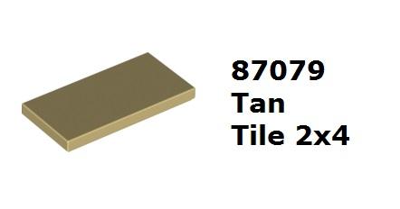 【磚樂】LEGO 樂高 87079 6122047 Tan Tile 2x4 米色 沙色 平滑板
