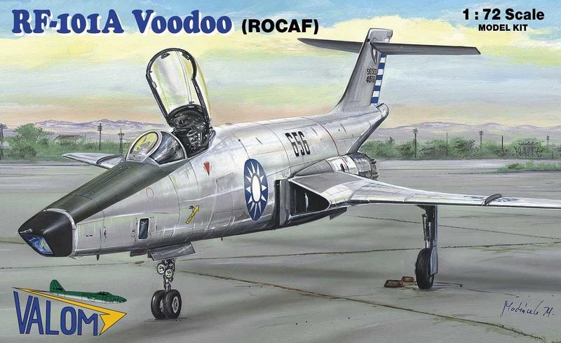 Valom # 72115 1/72 RF-101A國軍塗裝巫毒式偵照機(請先連繫確定存貨)