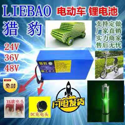電動車 鋰電池 訂制 電動自行車 24v 36v 48v