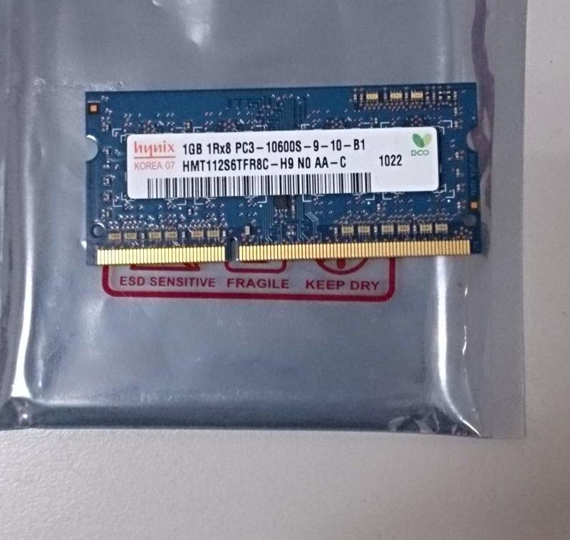 Hynix DDR3 1GB 筆電記憶體