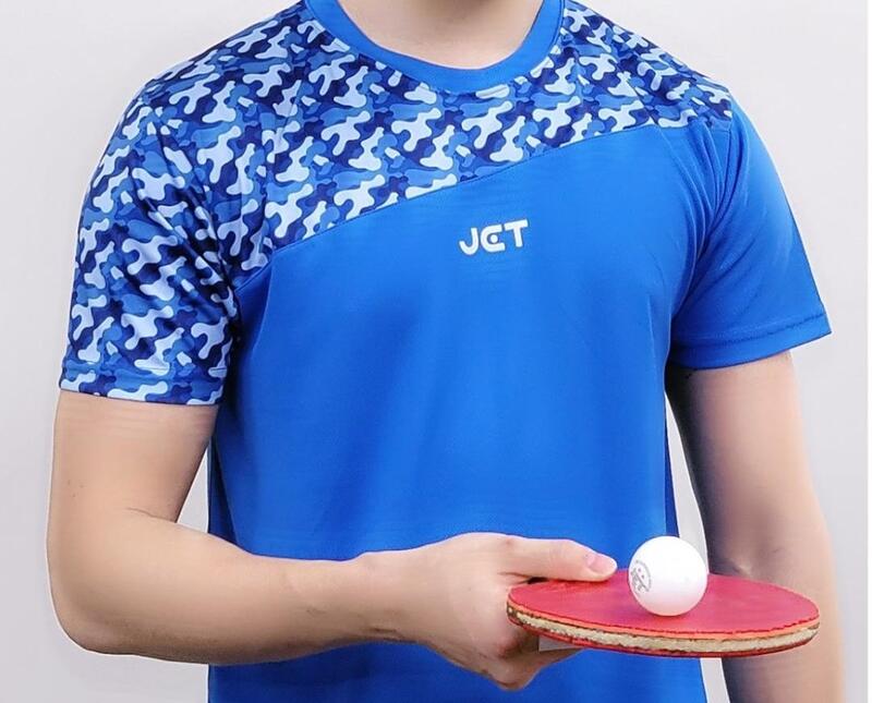 【正品桌球專賣店】J-2302 JET桌球衣(藍色迷彩)