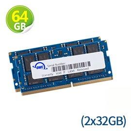 【鴻駿科技】OWC Memory64GB (32GB x2)2666MHZ DDR4 SO-DIMM PC4-21300
