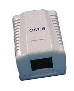 單孔CAT.5e資訊盒/C5e桌上資訊插座盒/Surface Mounted Box (含資訊插座)-台中