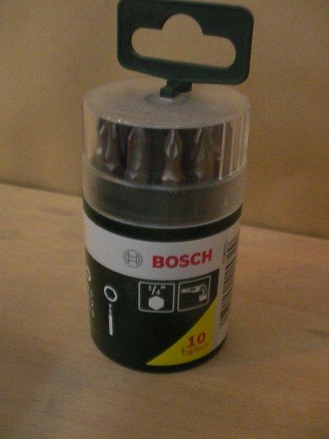 【木工DIY】博世 Bosch 六角柄 螺絲起子頭 10件組