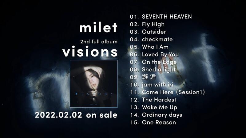 代購特典海報第2張專輯milet 2nd full Album『visions』初回生産限定盤