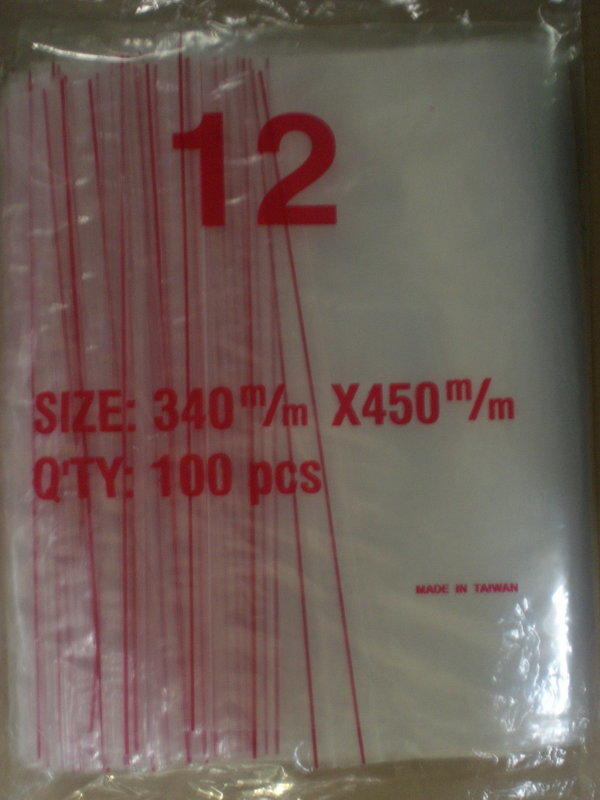 規格12號袋(紅線)<每包出售區>[夾鏈袋 背扣袋 由任袋 保鮮袋 PE塑膠袋 密封袋 包裝袋]