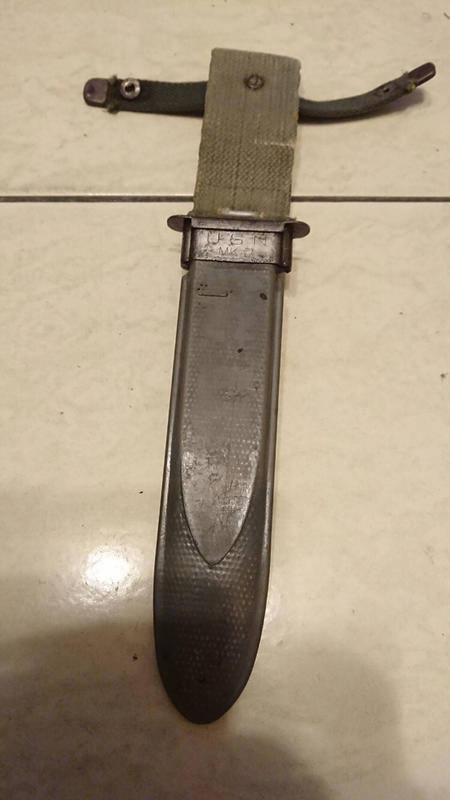 ｛含山軍品｝美軍二戰時期USN MK2 刺刀鞘1943 年（Nord-4723)
