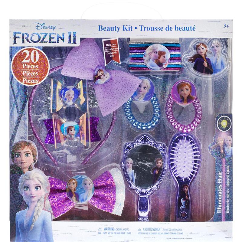 預購 美國帶回 Disney Frozen 2 冰雪奇緣 女童 氣質 甜美 髮夾 髮飾 梳子 鏡子 20件 生日禮