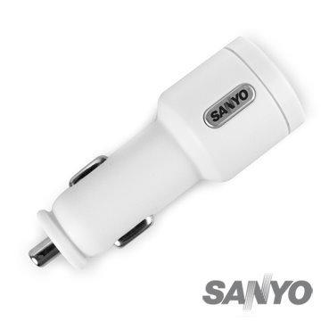 SANYO三洋 2100mAh 雙USB車用充電器(SYPL-09) 支援ipad iphone s2等智慧手機