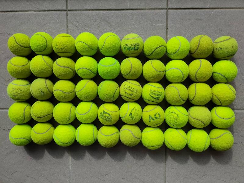 二手網球 訓練球 練習球 發球 每顆1元 50顆合賣