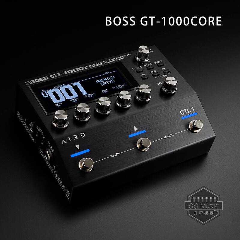 【升昇樂器】BOSS GT-1000CORE 地板式綜合效果器/兩組loop/內建IR/原廠保固