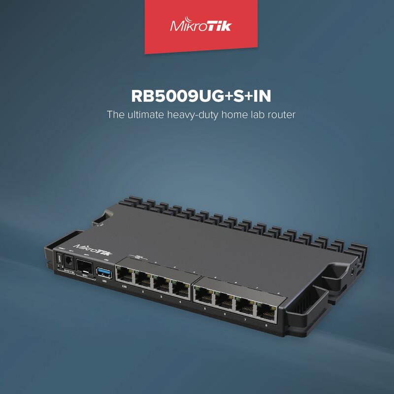 MikroTik RB5009UG+S+IN 企業級萬兆9口家用智能高速有線路由器