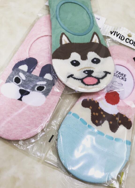 韓國帶回VIVID COLOR, ARIES等正韓版女性可愛動物蛋糕造型隱形襪短襪 全部韓國製