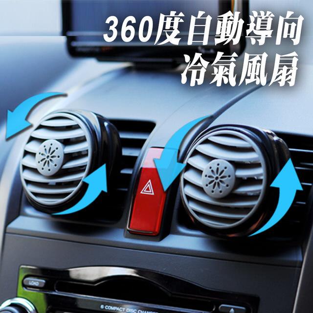 現貨供應｜360度自動導向冷氣風扇(一組2入) 台灣製造