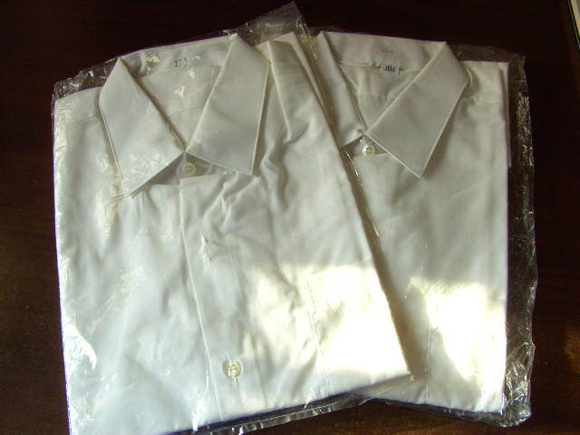 男生/男性襯衫短袖、上班族襯衫(白色)15.5號~6件**如圖含郵500元