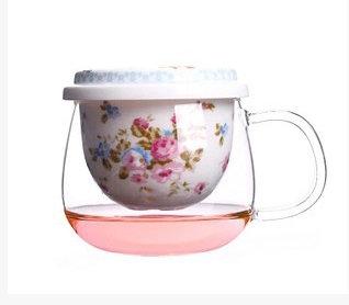 玻璃陶瓷花茶杯  沖茶器  紅茶壼  功夫茶具