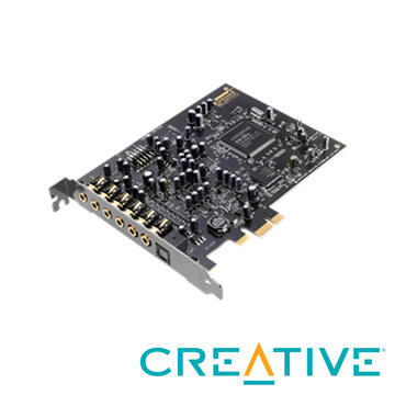 【也店家族 】新品上市__CREATIVE 創新未來 Audigy Rx PCI-e7.1聲道音效卡 雙Mic輸入