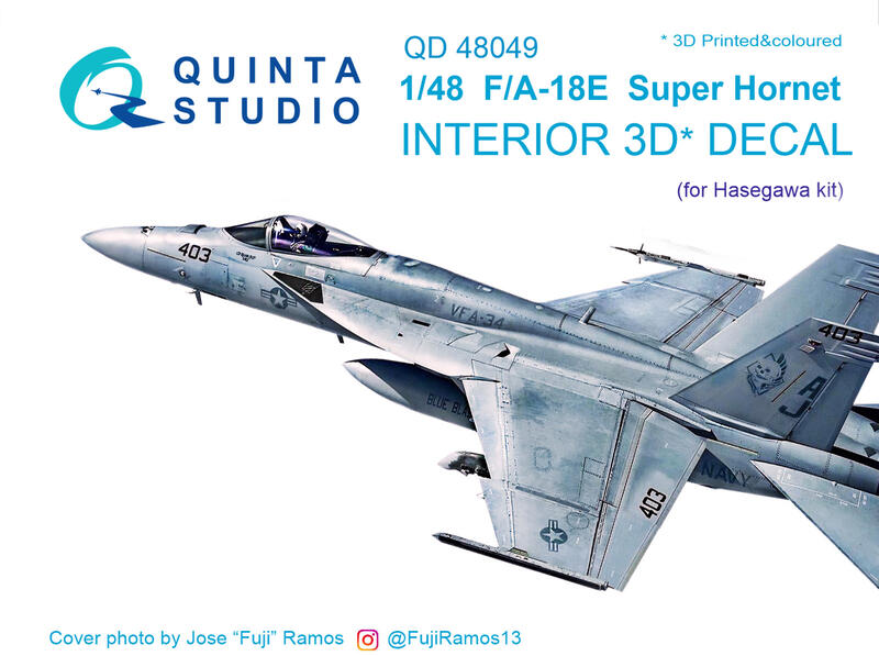 ㊣ Quinta Studio 1/48 美軍戰機 F/A-18E Hasegawa 3D立體浮雕水貼 QD48049