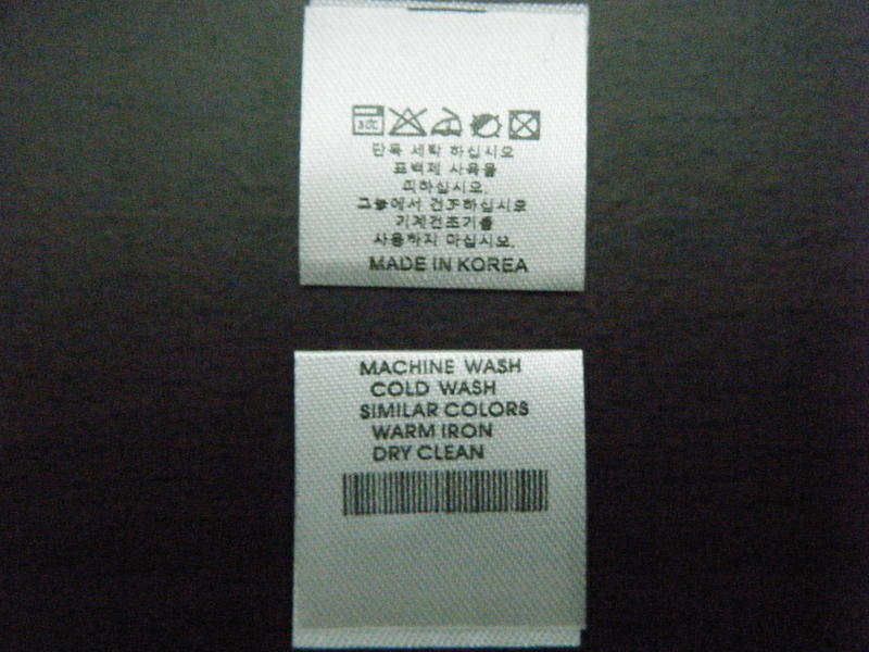 A23韓國服飾-產地標.衣架織牌 :5元/張【限:100張以上購買】免運費 0977030055 施先生