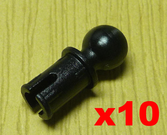 【小荳二手樂高】LEGO 黑色 附球形接頭止滑圓孔接頭 (10個) Towball 6628 4184169 