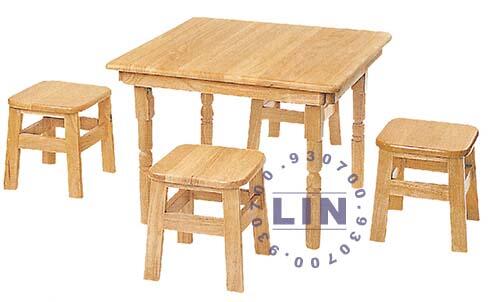 ▲-S626-10餐桌和室桌3*3尺造型折腳和室桌