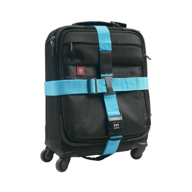 【TRENY直營】 密碼鎖十字行李帶 (天藍 紅 五彩 三色) 行李束帶 附收納袋 防止爆箱