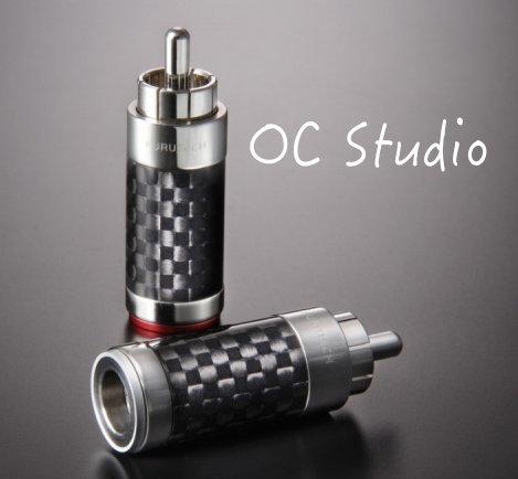 [ OC Studio ] FURUTECH 古河 CF-126(R) 鍍銠 碳纖維 RCA端子