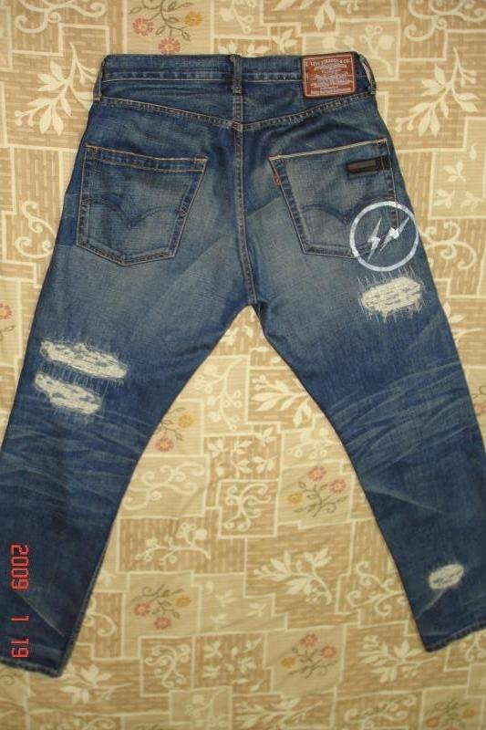 二手LEVI'S FENOM FRAGMENT 505 CRUSH 1代一代破壞W32 | 露天市