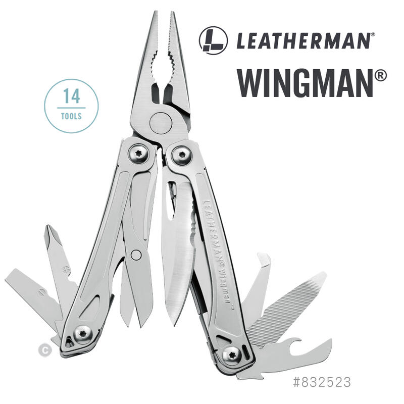 【此商品已停產】美國 Leatherman Wingman 多功能工具鉗 #832523 14式 單手開啟  現貨供應
