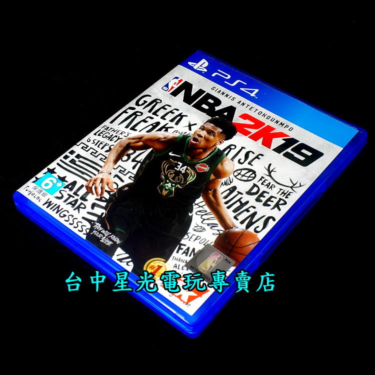 缺貨【PS4原版片】☆ NBA 2K19 ☆【中文版 中古二手商品】台中星光電玩