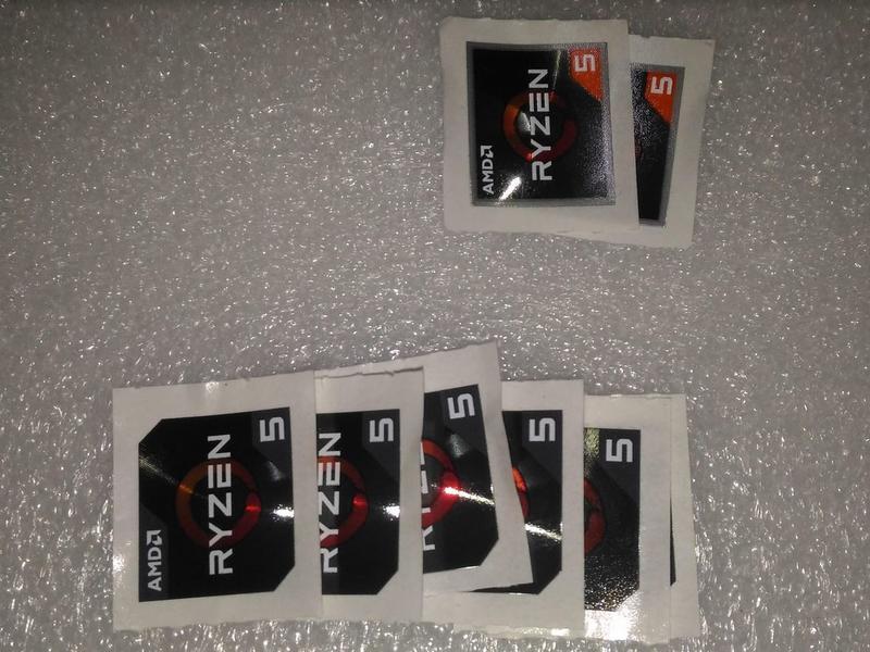 【歡迎 賣場多項合併寄件】【新品】AMD RYZEN 5 橘角 貼紙