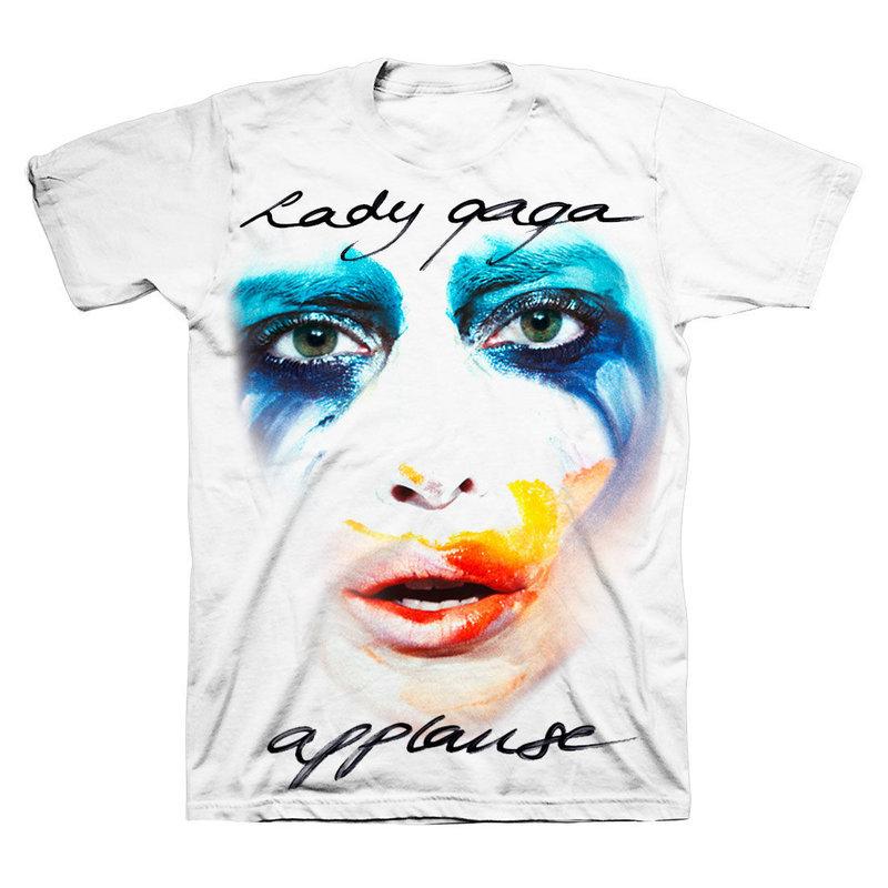 【最後一份】Lady Gaga 女神卡卡*ARTPOP 流行藝術*Applause Painted Face Shirt