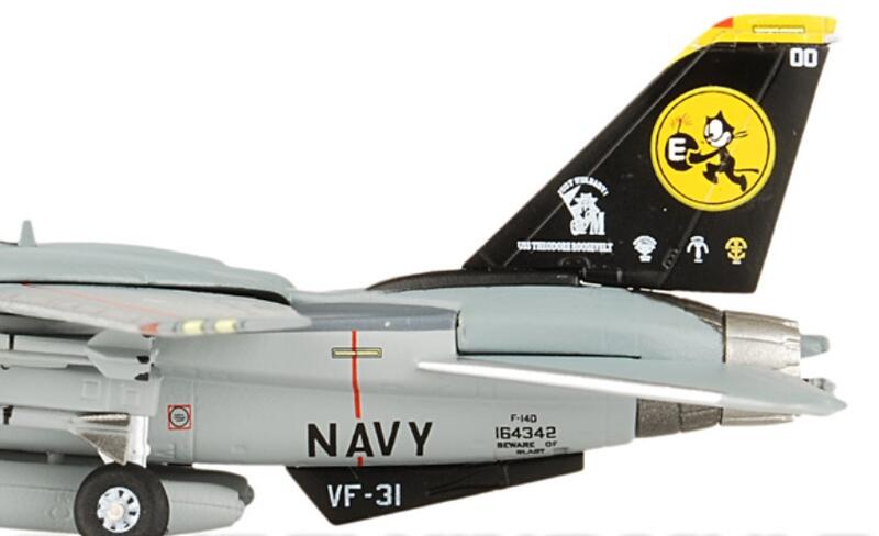 限量 1/144 Witty F-14D  美軍海軍 VF-31 炸彈貓  艙蓋可開   活動翅膀 金屬