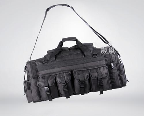 軍用 模擬戰術 旅行包 黑 ( 槍袋 槍包 旅遊 登山 露營 肩包 行李包 背包 手提包 裝備袋 生存遊戲 軍事風 迷彩