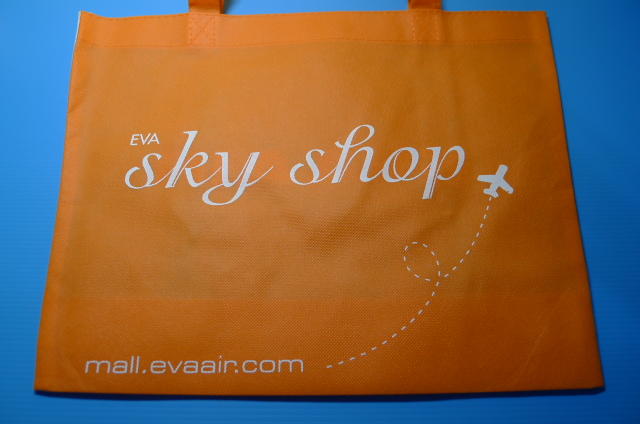 【YTC】民航迷區-EVA AIR 長榮航空 sky shop 購物提袋（橘A）J1