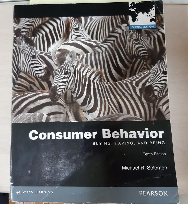 Consumer Behavior by Solomon, tenth edition 