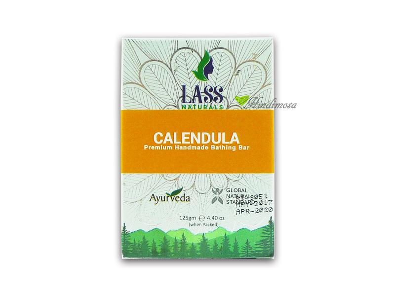 印度 Lass 草本金盞花蜂蜜手工精油香皂 125g 可搭Medimix 紙盒外銷版新包裝