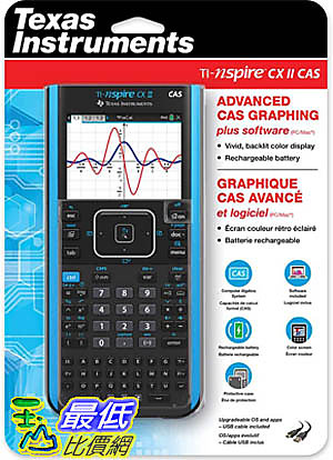 [9美國直購] Texas Instruments 圖形計算機TI-Nspire CX II CAS Color Gra