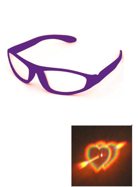 3D煙火眼鏡:煙火摺疊眼鏡.看任何光點.就有一串心圖案浮現