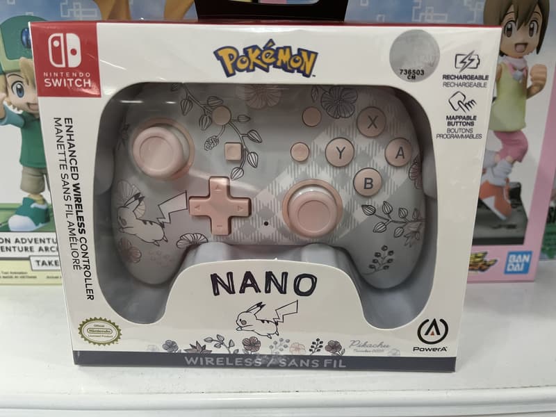 PowerA 任天堂官方授權 Nano增強款藍牙5.0無線遊戲手把 皮卡丘 寶可夢