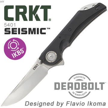 ''電筒魔'' 全新 公司貨 CRKT SEISMIC 不鏽鋼 折刀 #5401 (G10握柄)