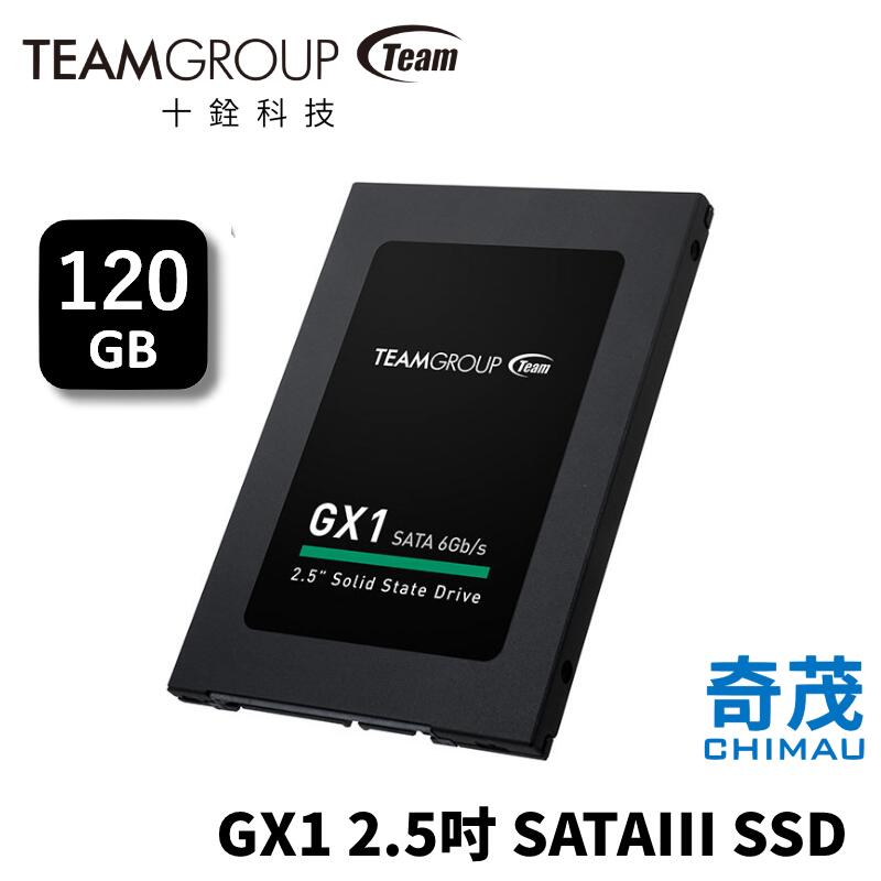 Team 十銓 GX1 120GB 2.5吋 SATA3 SSD 固態硬碟 7mm 三年保固 PS4可用 台灣製造