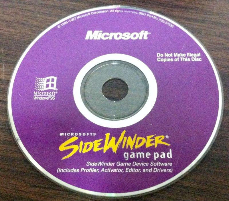 微軟SIDEWINDER GAME PAD_驅動程式~二手