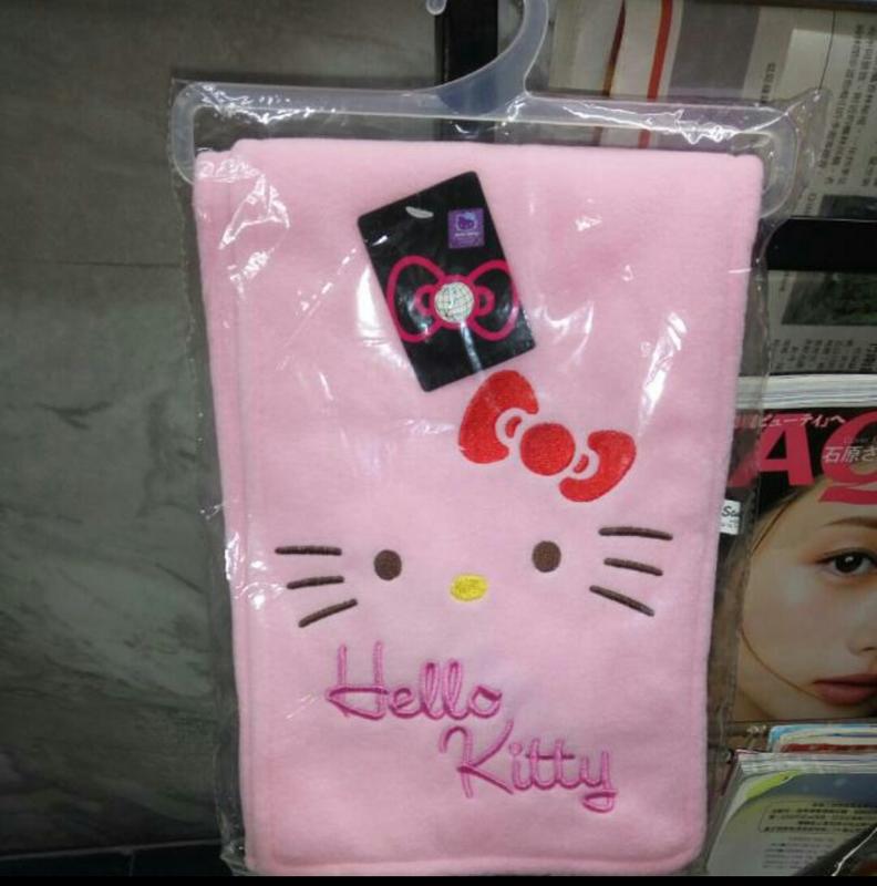 授權Hello Kitty兒童圍巾 全新可面交 Hello Kitty圍巾  凱蒂貓兒童圍巾大-粉色