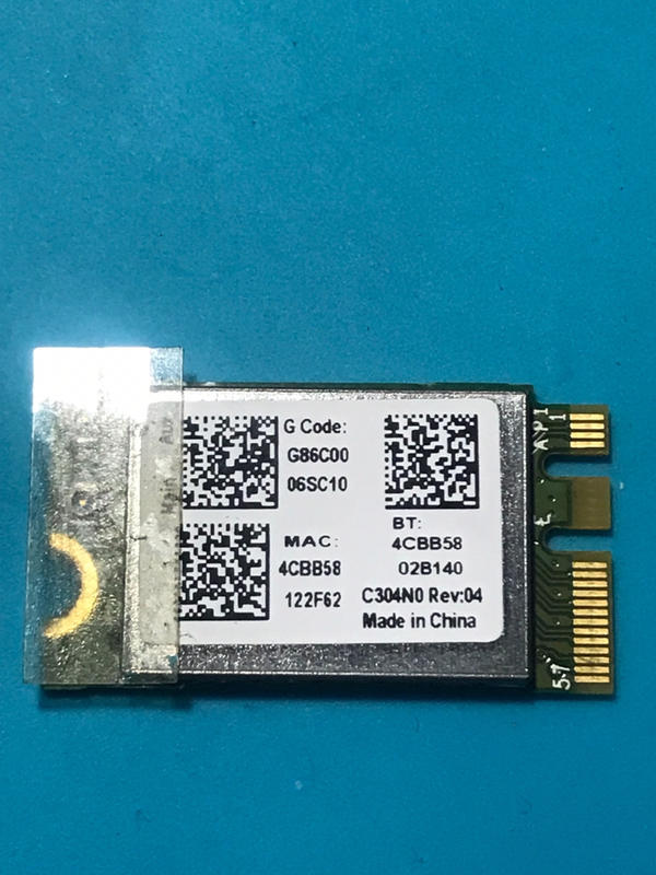 筆電用 網路卡 Broadcom BCM943142Y wireless m.2 Bluetooth