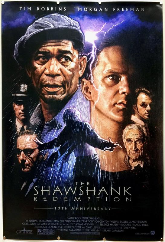 【電影原版海報】刺激1995 Shawshank Redemption 2004年 十周年紀念 美版雙面 27x40吋