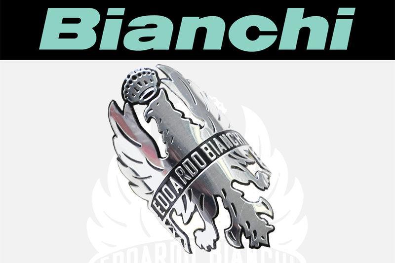 東京鐵馬㍿ 義大利 Bianchi 自行車 補修用頭管標 立體鋁牌 頭管標 頭管貼紙 鋼管車 Fixed Gear可參考