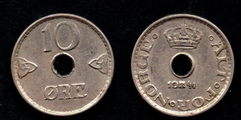 【全球郵幣】挪威 NORGE 1941 10ORE AU