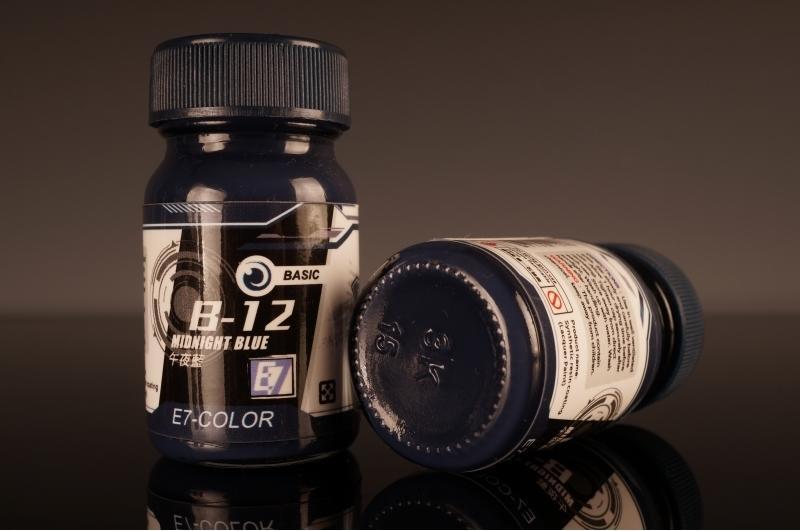 【鋼普拉】現貨 E7 COLOR  B12 午夜藍 (20ml) B系列基本色模型漆 噴漆 模型噴漆 模型